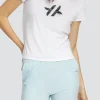 Bijou Top - Chalk White with Logo