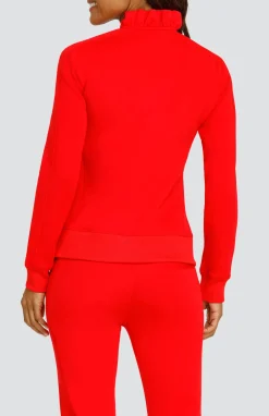 Condoleezza Dahlia Red Pullover