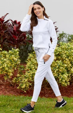 Eleanor Chalk White Jogger