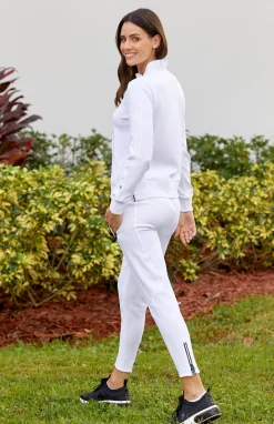 Eleanor Chalk White Jogger