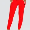 Eleanor Dahlia Red Jogger