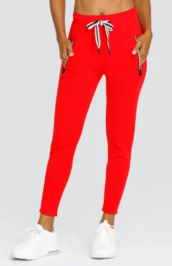 Eleanor Dahlia Red Jogger