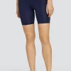 Exhale 7" Biker Short - Navy Blue