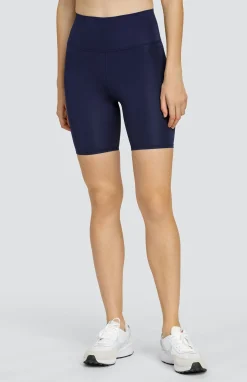 Exhale 7" Biker Short - Navy Blue