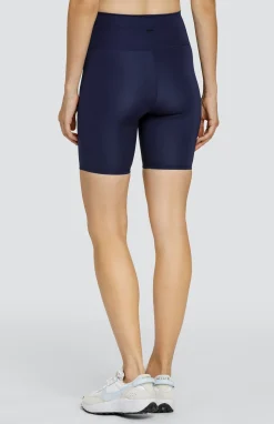 Exhale 7" Biker Short - Navy Blue