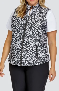 Harlow Vest - Onyx Leopard