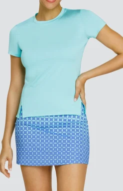 Hawthorne Top - Aqua Sky