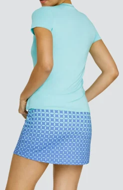 Hawthorne Top - Aqua Sky