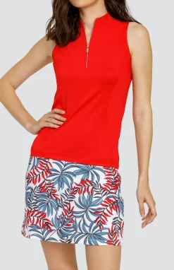 Indiana Top - Dahlia Red