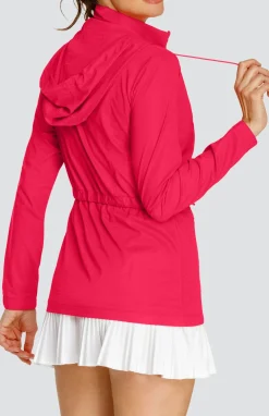 Nola Water Resistant Jacket - Wild Cherry