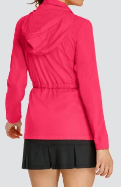 Nola Water Resistant Jacket - Wild Cherry