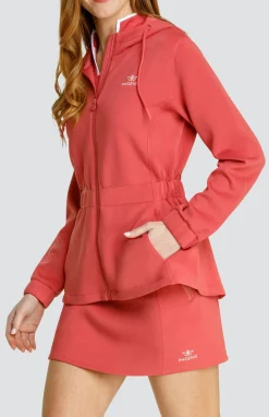 Robyn Hooded Jacket - Cherry Rose
