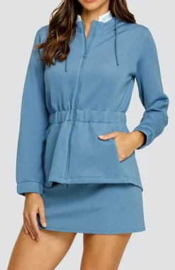 Robyn Hooded Jacket - Copen Blue