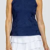 Zeta Tank - Fading Leaves Navy