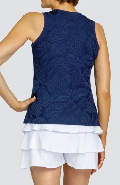 Zeta Tank - Fading Leaves Navy